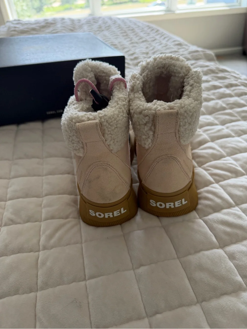 Sorel Kids Pink and Gray Insulated Winter Boots